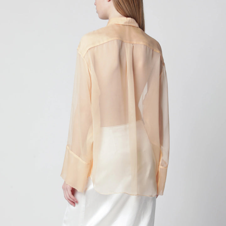 Alberta Ferretti - Semi-sheer beige shirt
