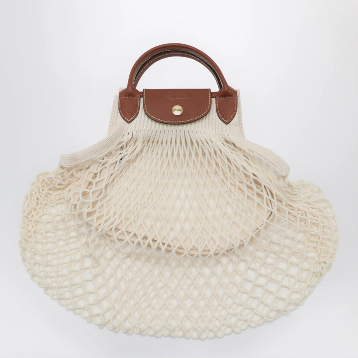 Longchamp - Ecru La Pliage Filet small