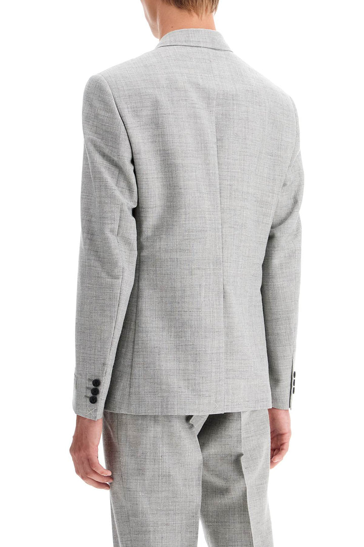Versace Double-breasted Wool Blend Blazer