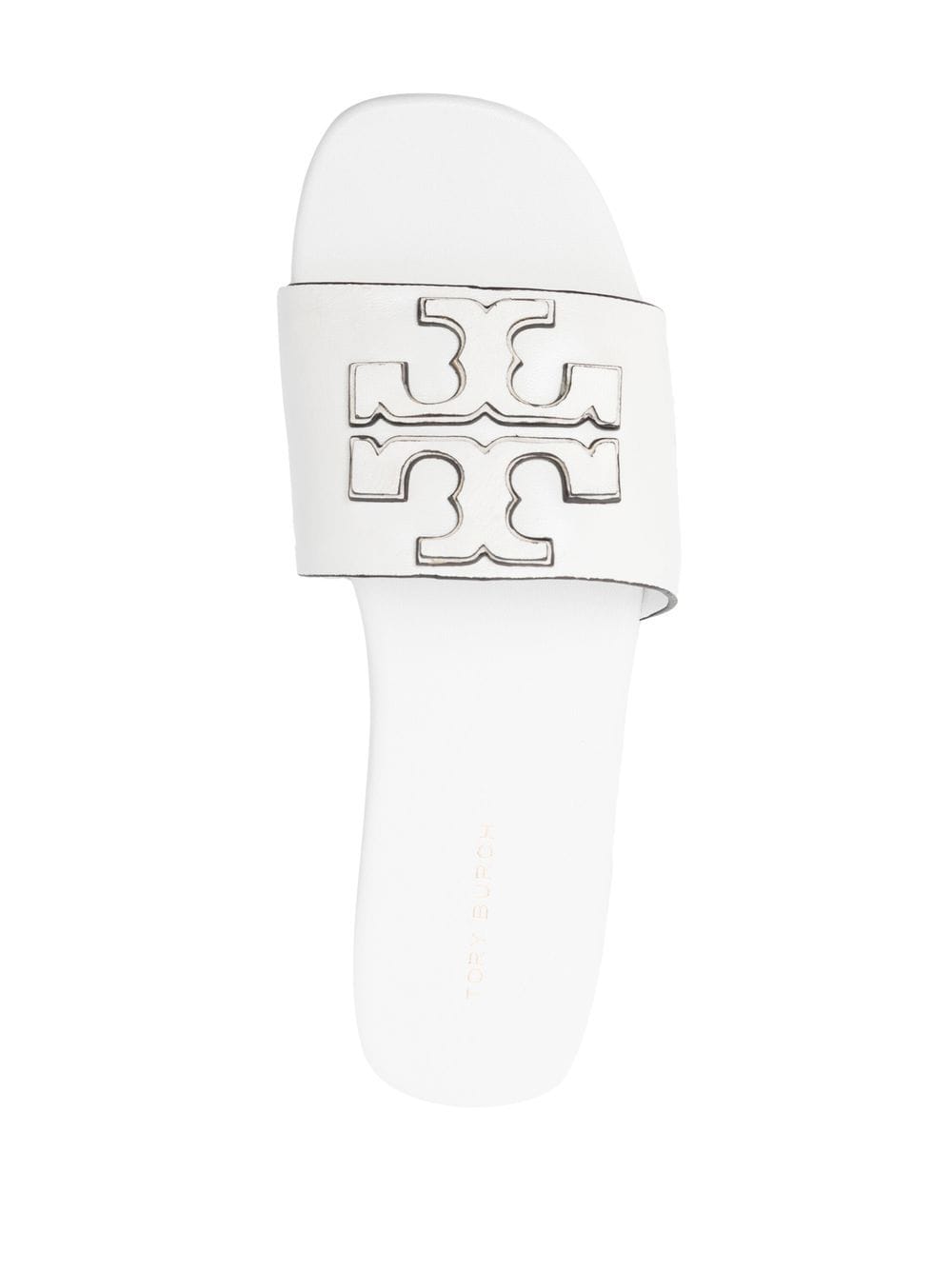 Sandals 5.5 Tory Burch Logo Embossed Slides Brand