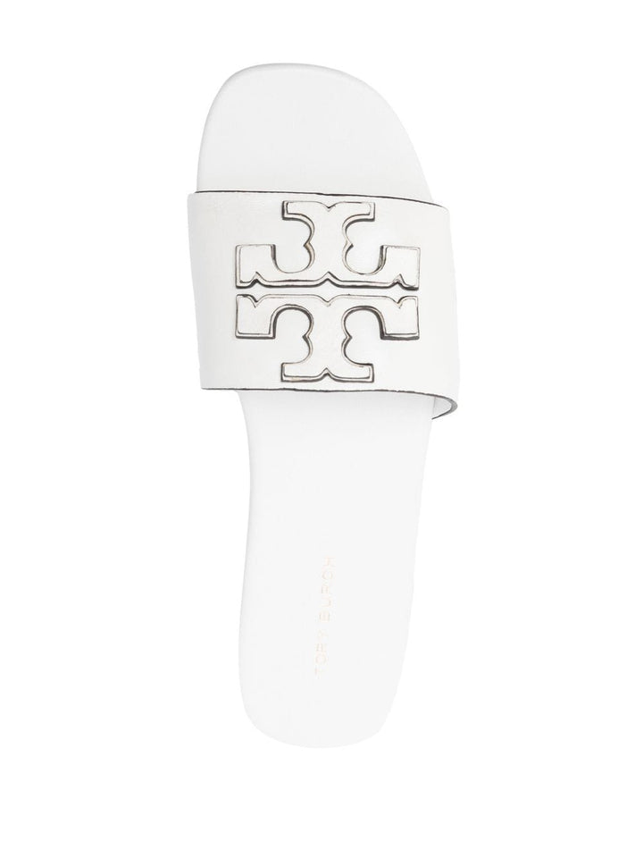 Sandals 5.5 Tory Burch Logo Embossed Slides Brand