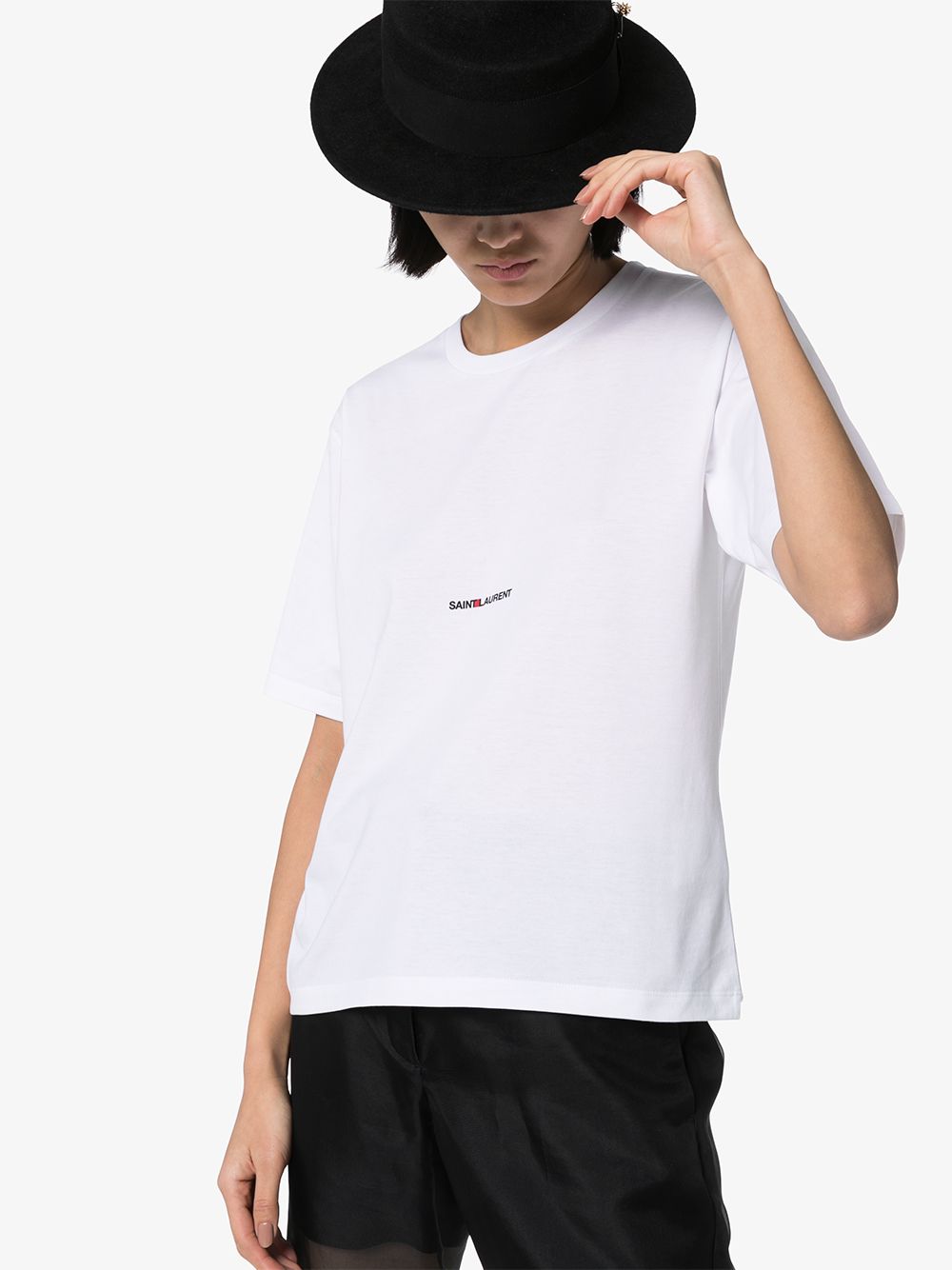 Saint Laurent T-Shirts und Polos Weiß