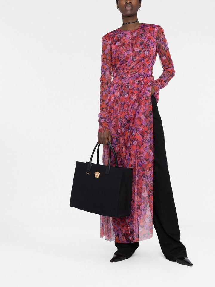 Versace Black Canvas Medusa Bag