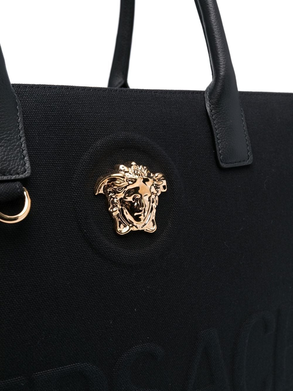 Versace Black Canvas Medusa Bag