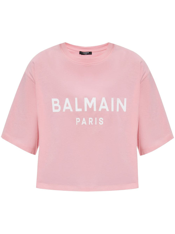 Balmain Cropped Tee