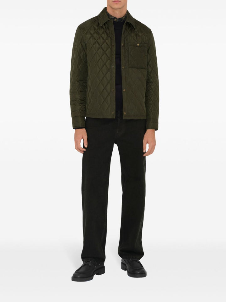Burberry Quilted Jackets Green