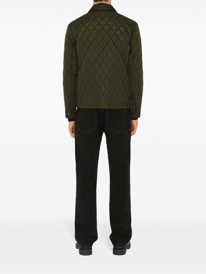 Burberry Quilted Jackets Green