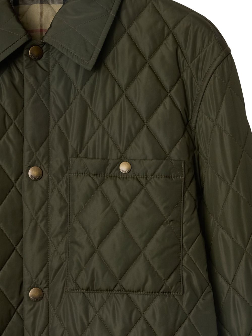 Burberry Quilted Jackets Green