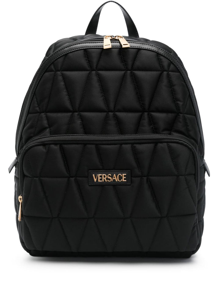 Versace Black Backpack
