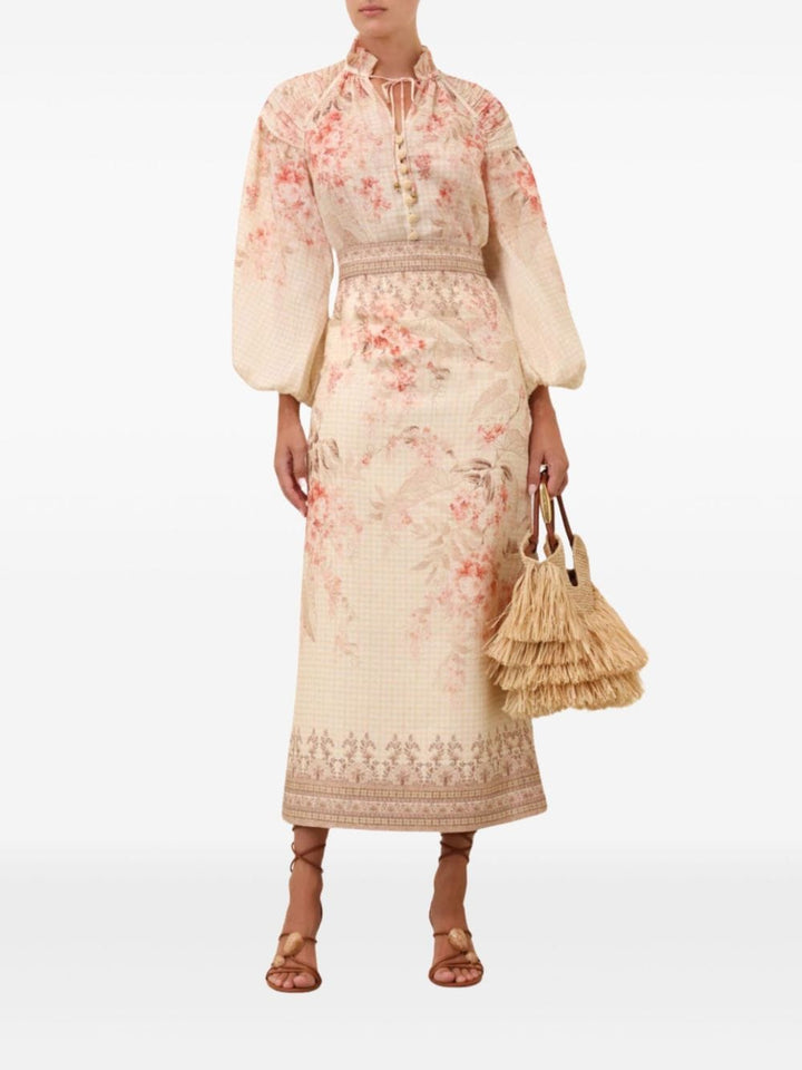 Skirts 2 Zimmermann Illuminate Pencil Midi Skirt Brand