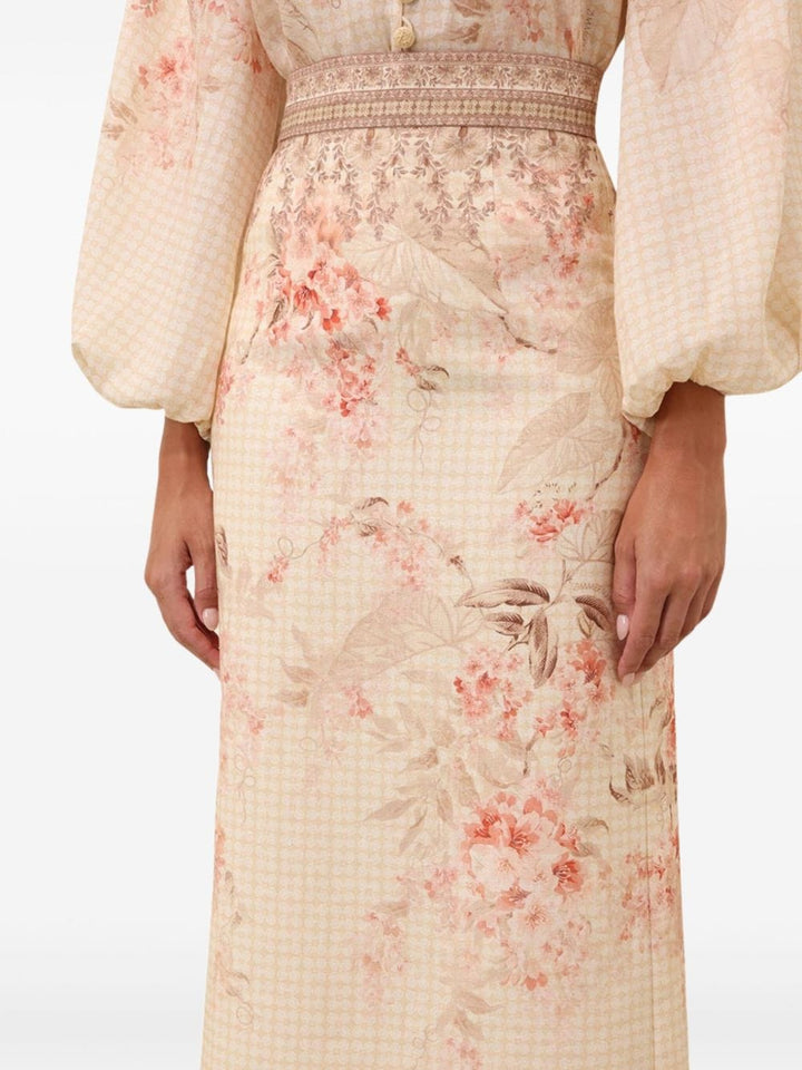 Skirts 2 Zimmermann Illuminate Pencil Midi Skirt Brand