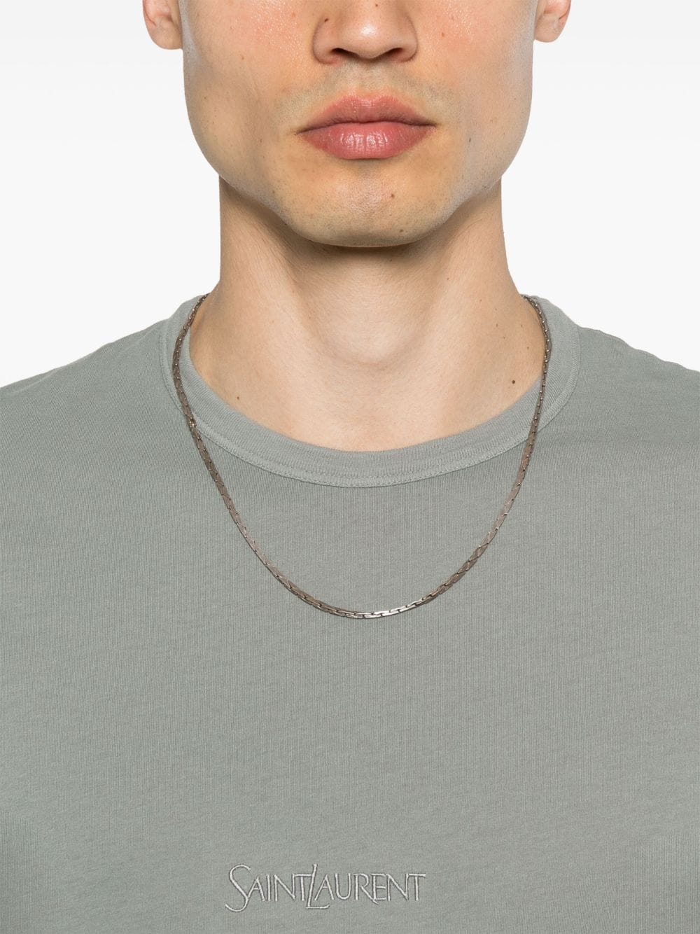 Topwear Saint Laurent  T-shirts and Polos Grey Brand