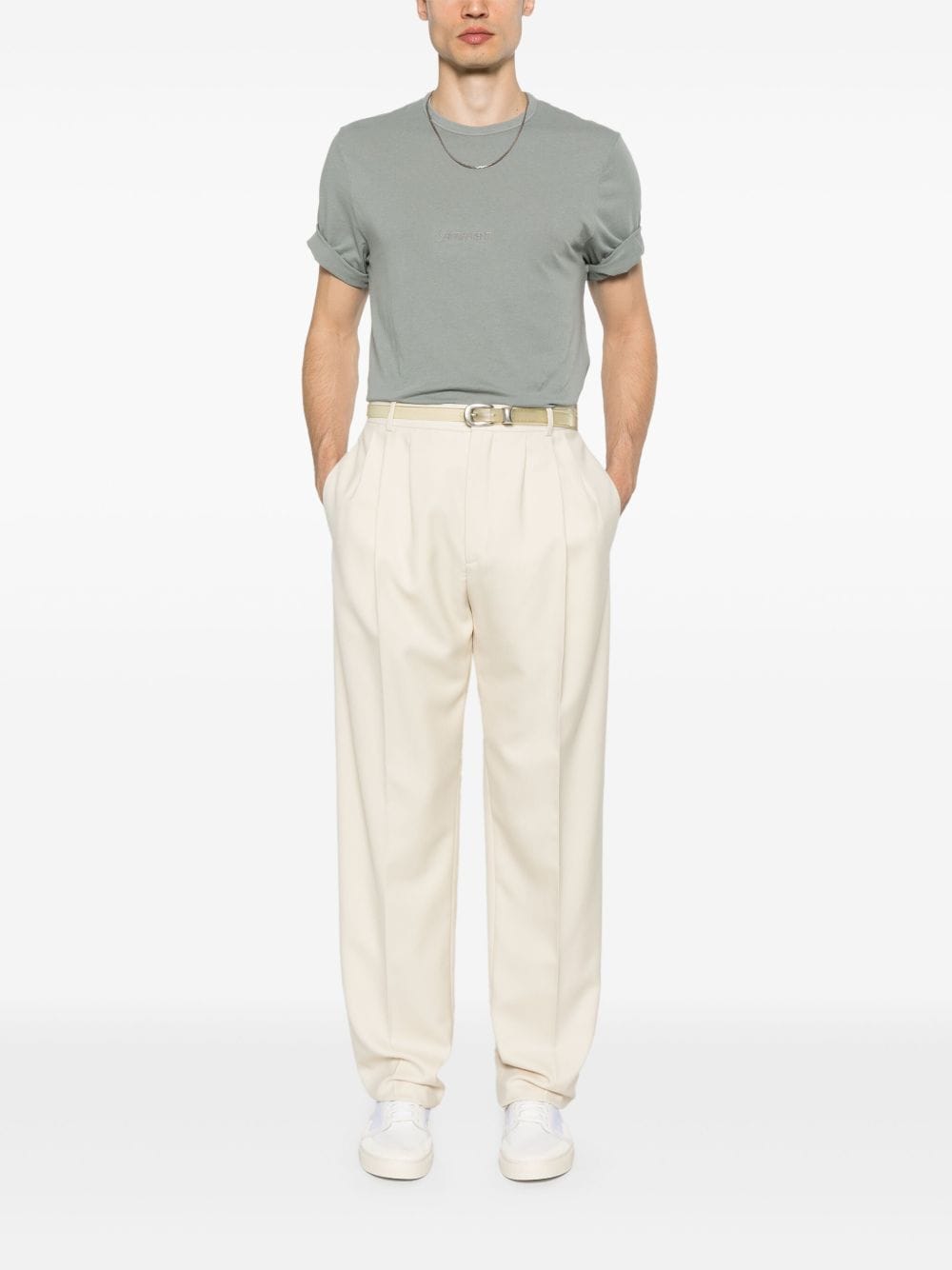 Topwear Saint Laurent  T-shirts and Polos Grey Brand