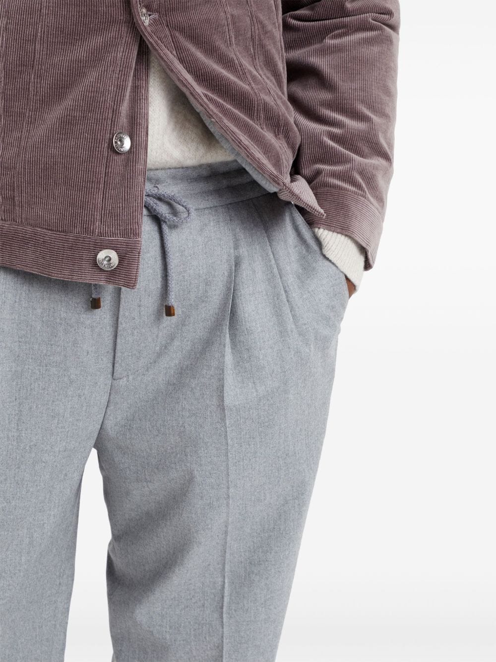 Trousers Brunello Cucinelli Trousers Light Grey Brand