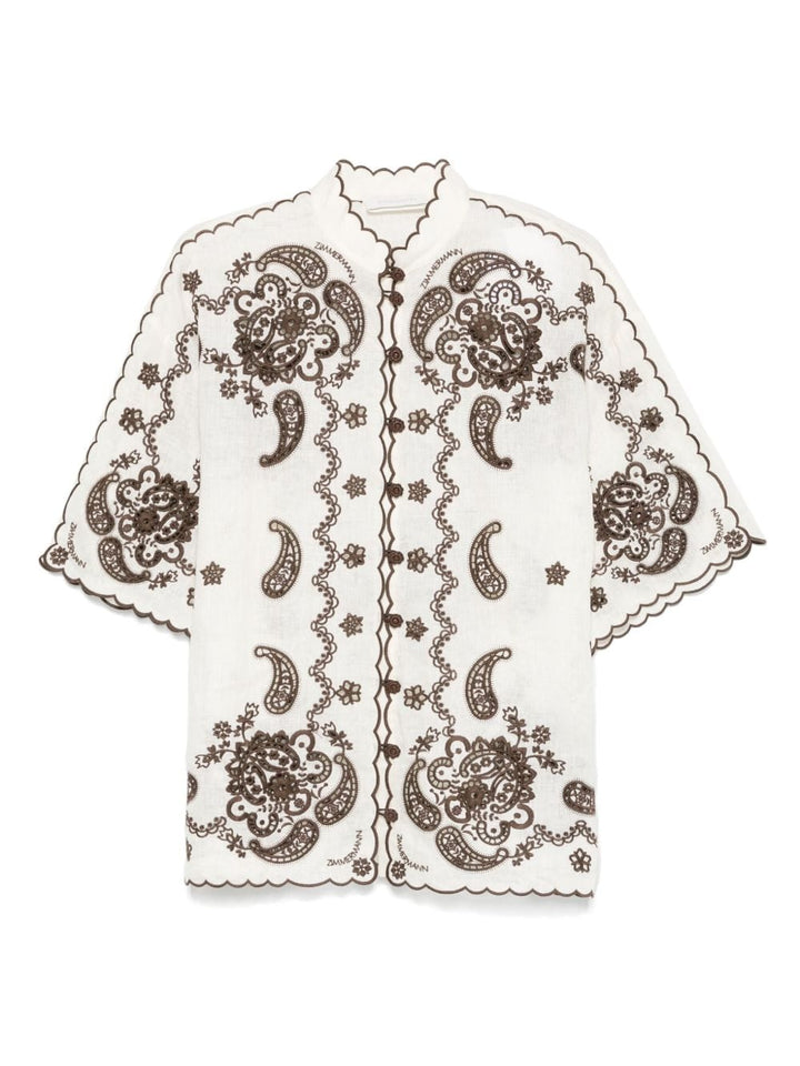 Shirts Zimmermann Shirts Ivory Brand