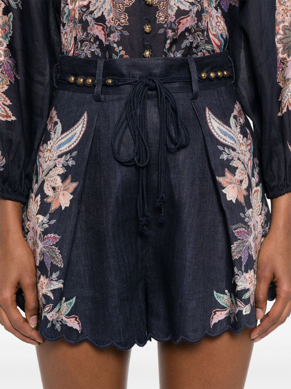 Short trousers Zimmermann Shorts Blue Brand