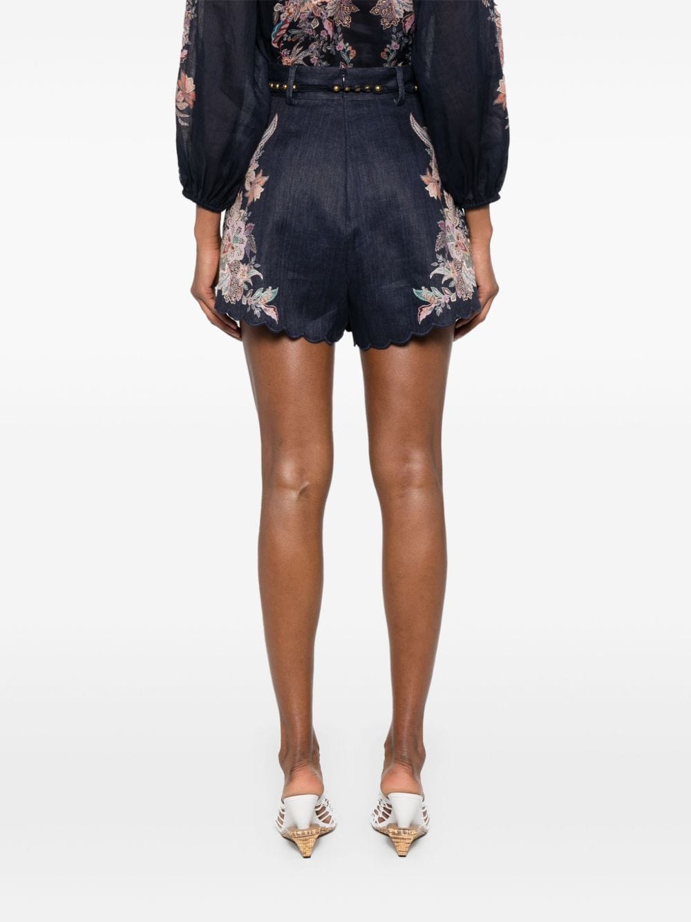 Short trousers Zimmermann Shorts Blue Brand