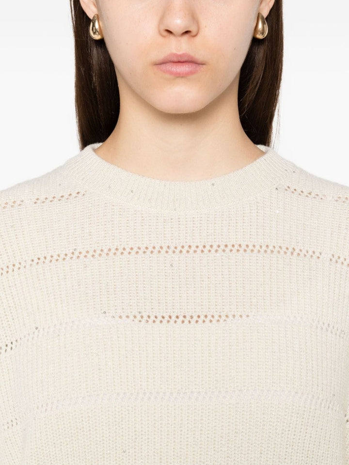Topwear Brunello Cucinelli Sweaters Beige Brand