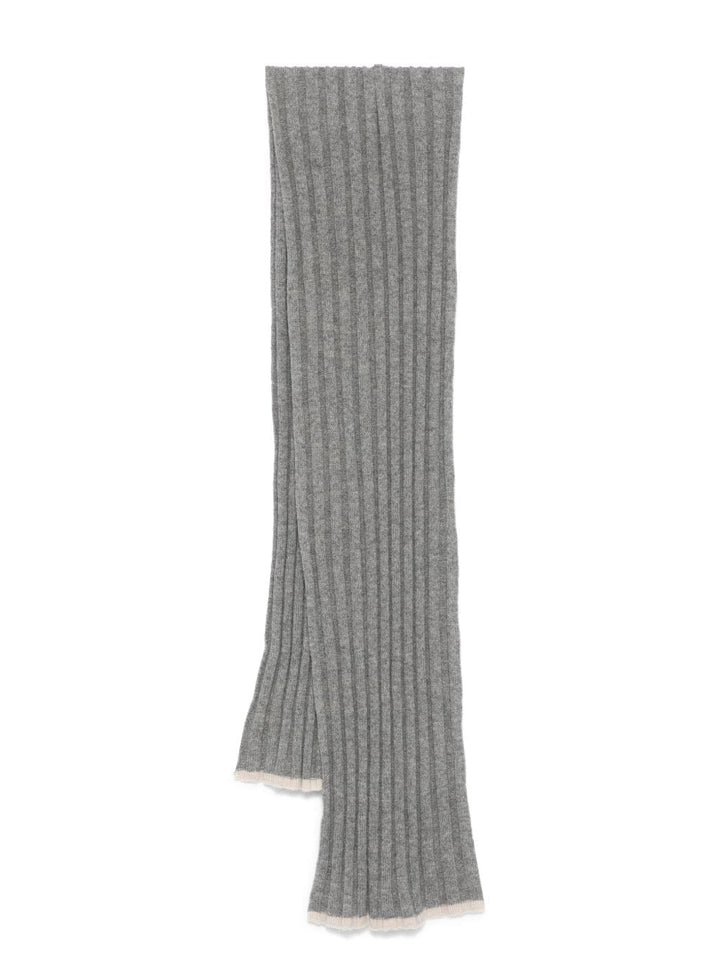 Scarves Hats & Gloves UNI Brunello Cucinelli Scarfs Grey Brand