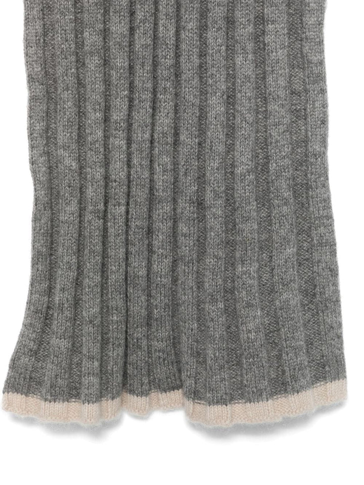 Scarves Hats & Gloves UNI Brunello Cucinelli Scarfs Grey Brand