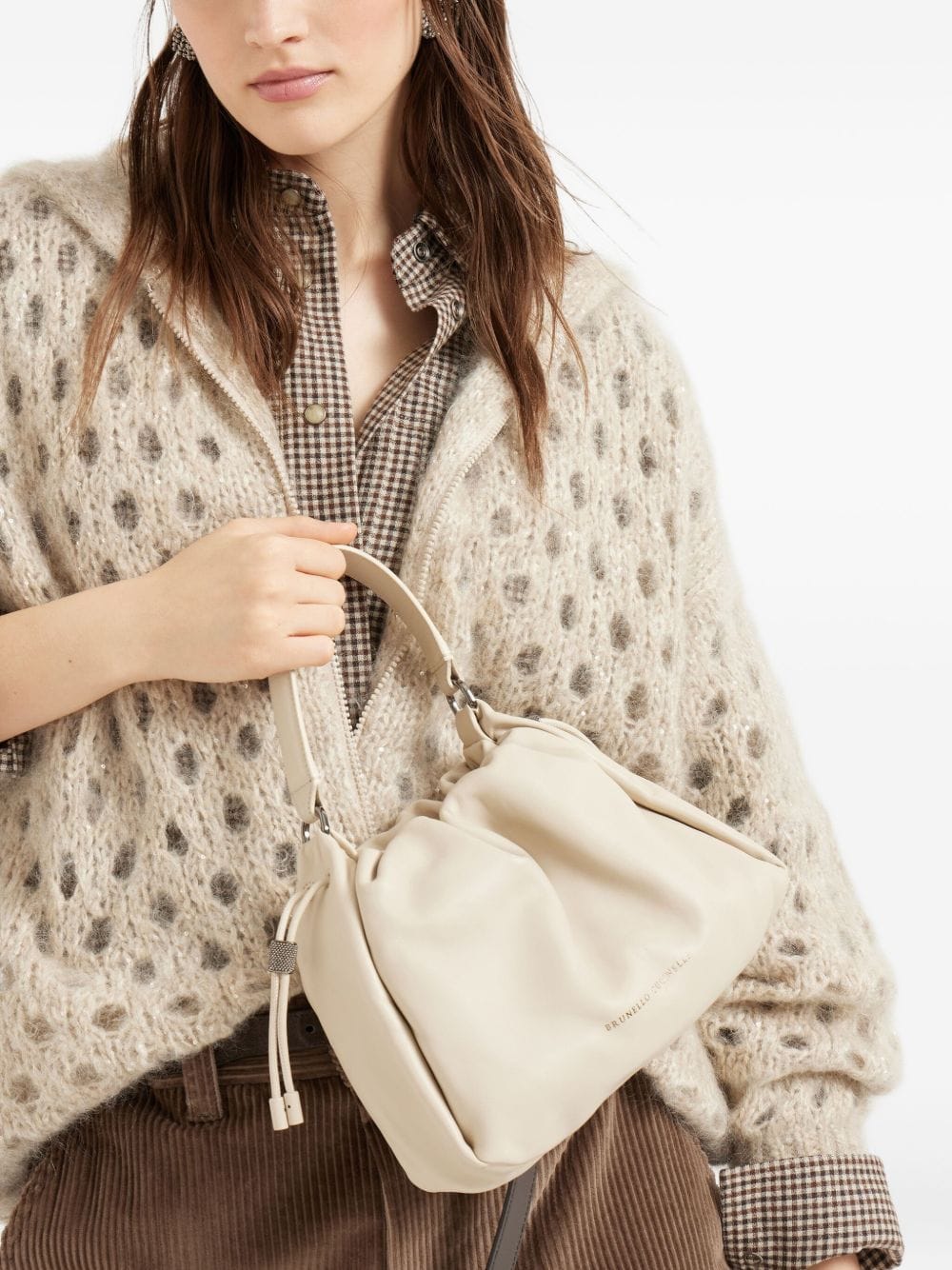 Handbag UNI Brunello Cucinelli Bags.. Ivory Brand