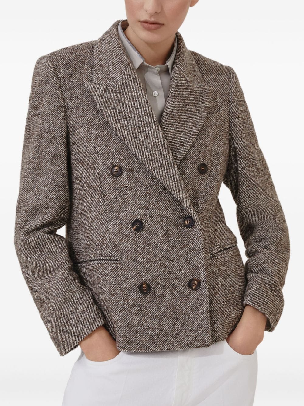 Jackets 44 Brunello Cucinelli Jackets Brown Brand