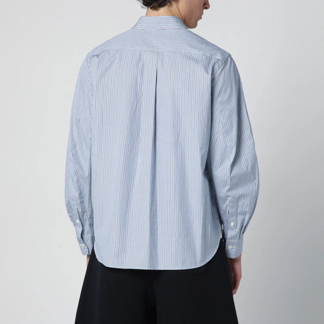 Sacai - Light blue striped cotton shirt