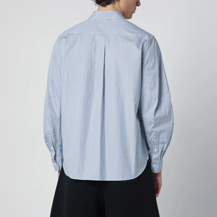Sacai - Light blue striped cotton shirt