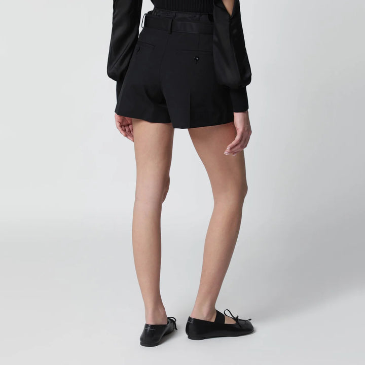 Sacai - Black wool-blend Shorts
