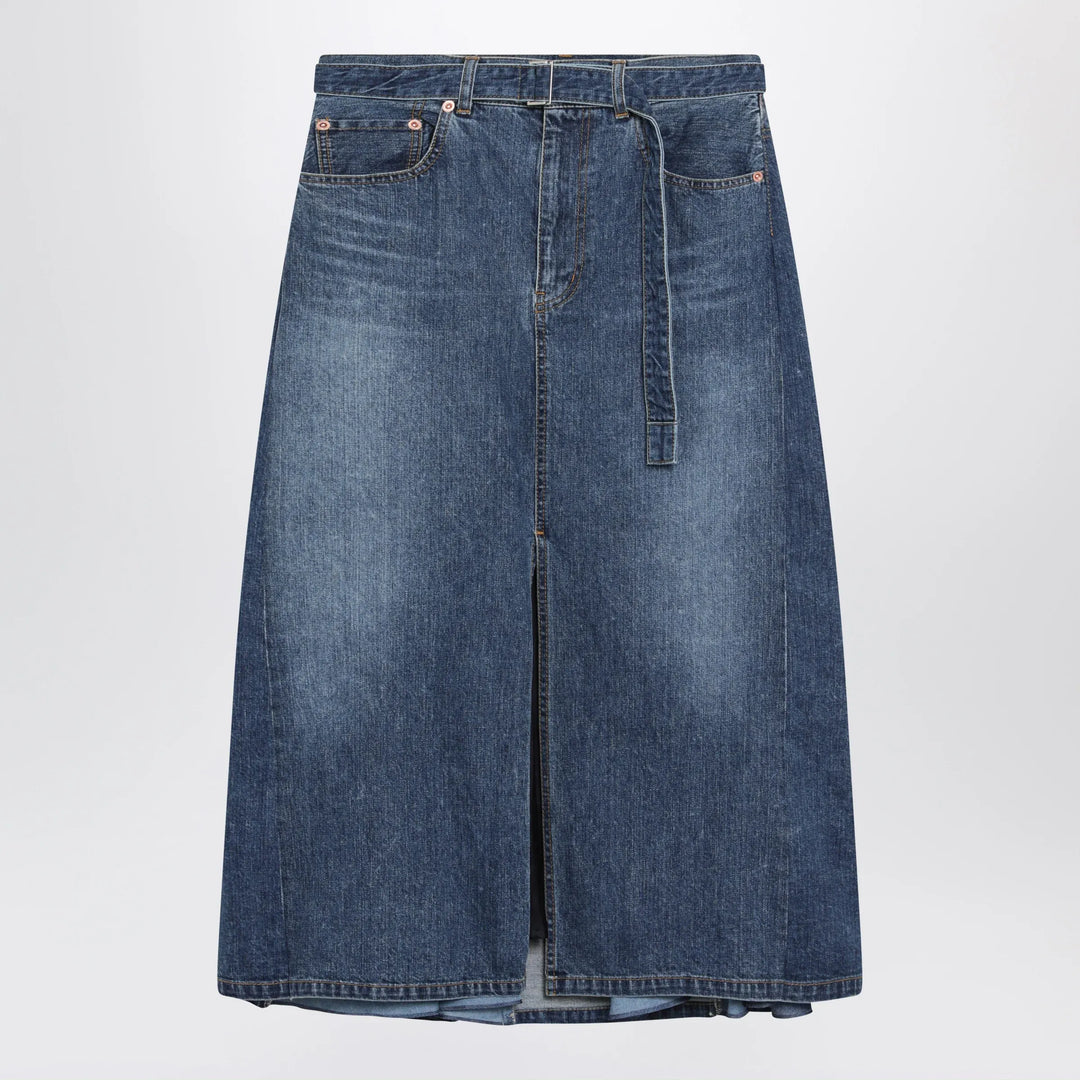 Sacai - Denim skirt in blue cotton