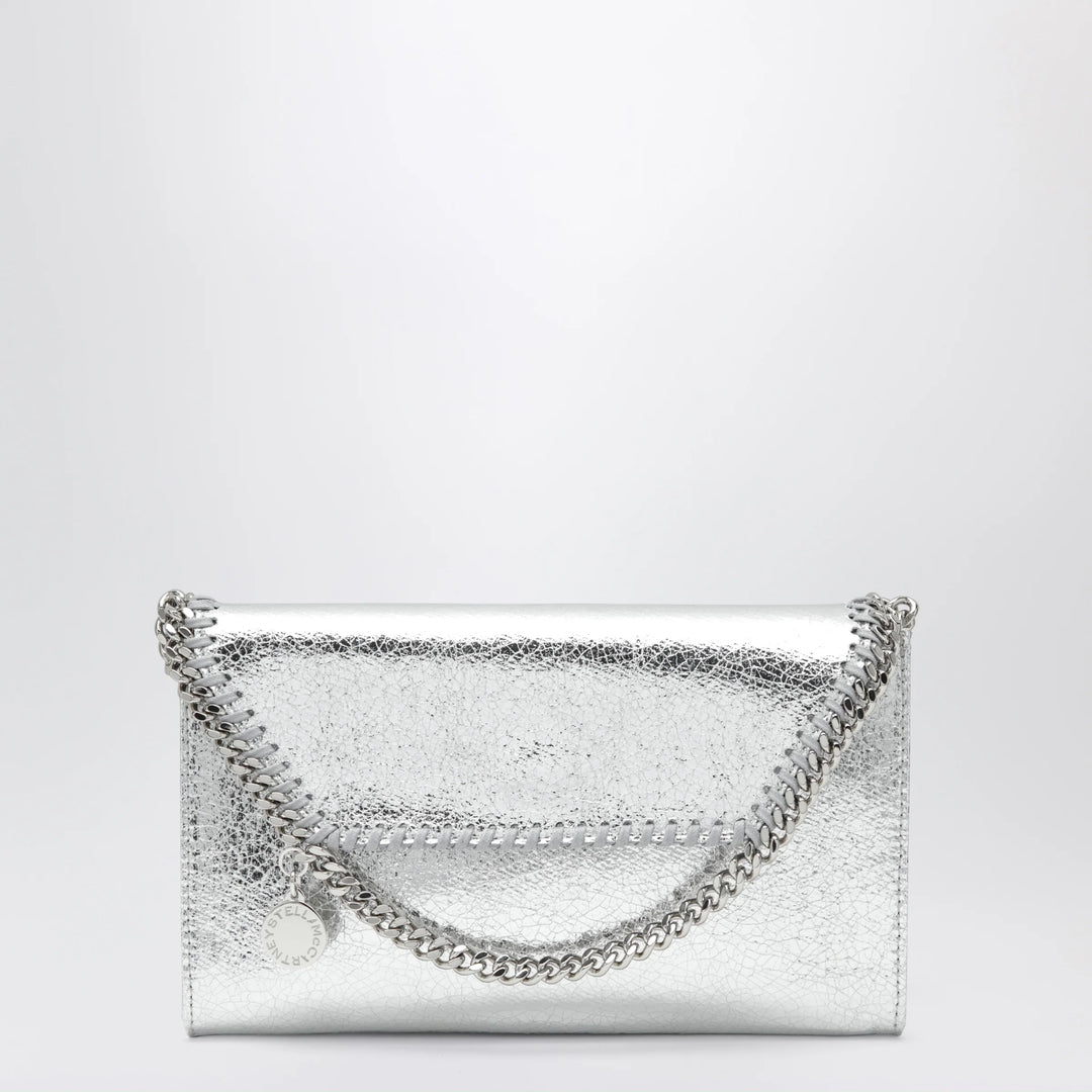 Stella McCartney - Falabella metallic silver crossbody wallet bag