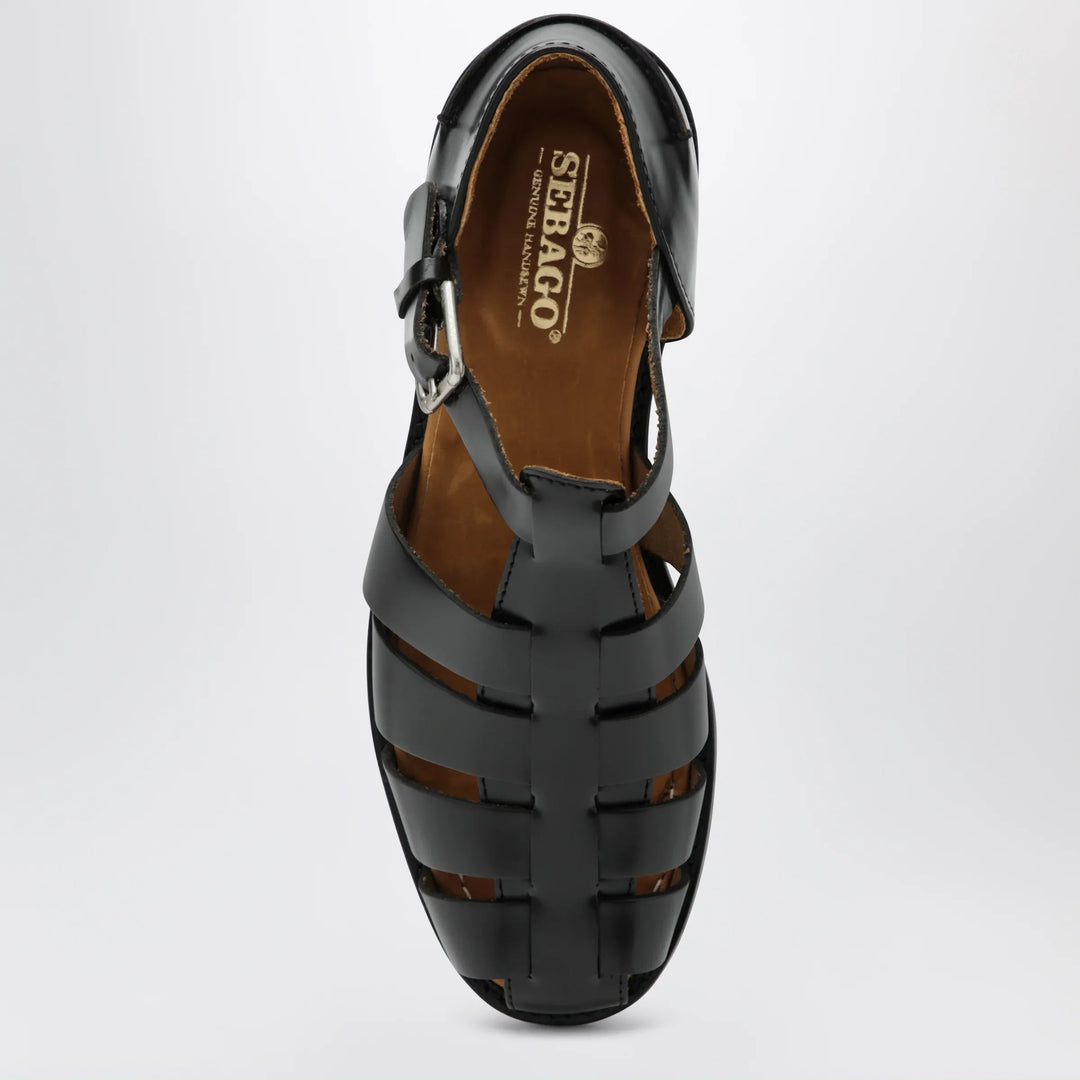 Sebago - Gurkha Tale black leather sandals