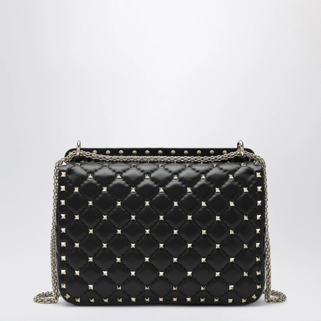 Valentino Garavani - Medium Rockstud Spike bag in black nappa leather