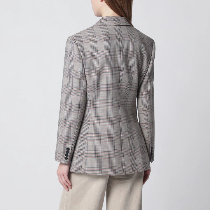 ANINE BING - Asymmetric Prince of Wales jacket
