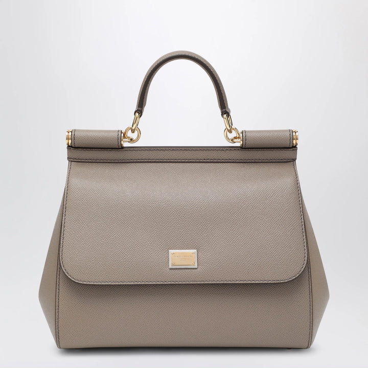 Dolce&amp;Gabbana - Large mud colour Sicily Hand Bag