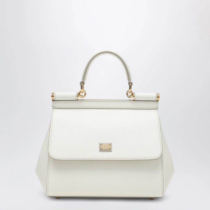 Dolce&amp;Gabbana - Sicily medium top-handle bag in white