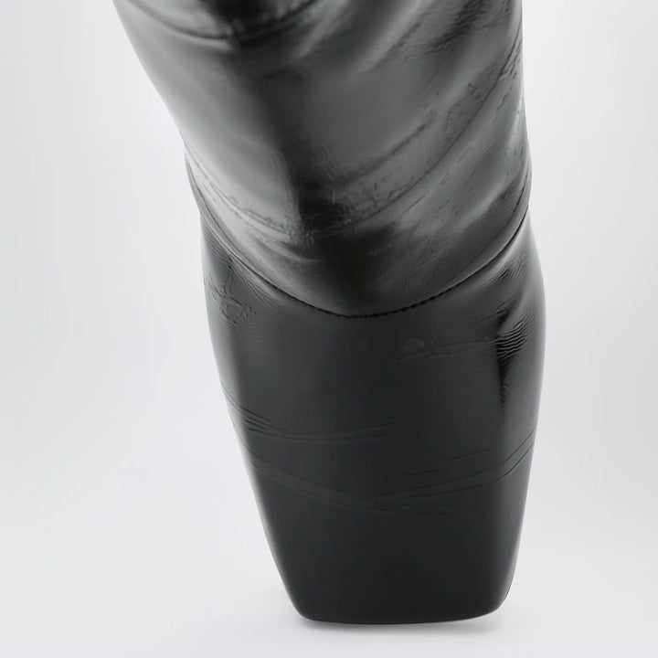 Givenchy - Black Sliced Square GIVENCHY Tape ankle boots