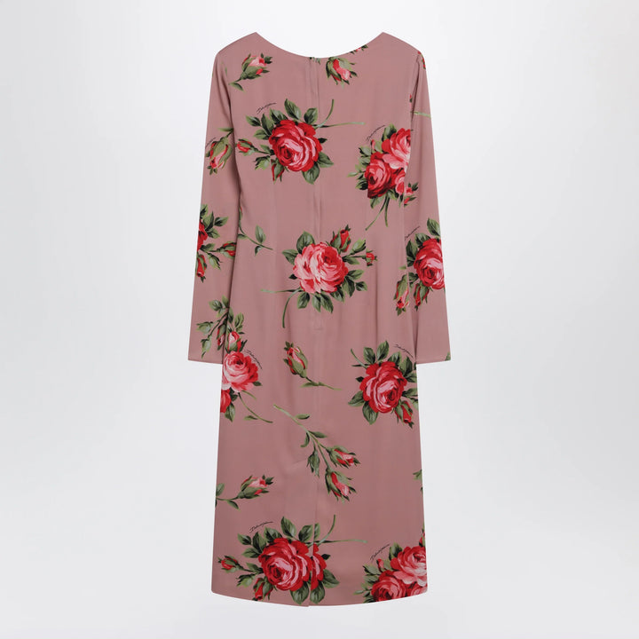 Dolce&amp;Gabbana - Bouquet rose print sheath dress