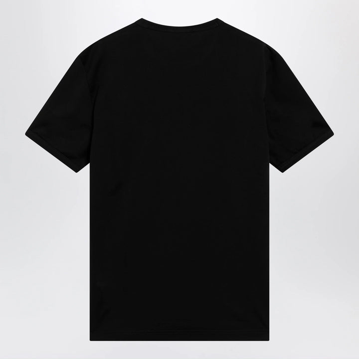 Dolce&amp;Gabbana - Cotton T-shirt with logo plaque in black