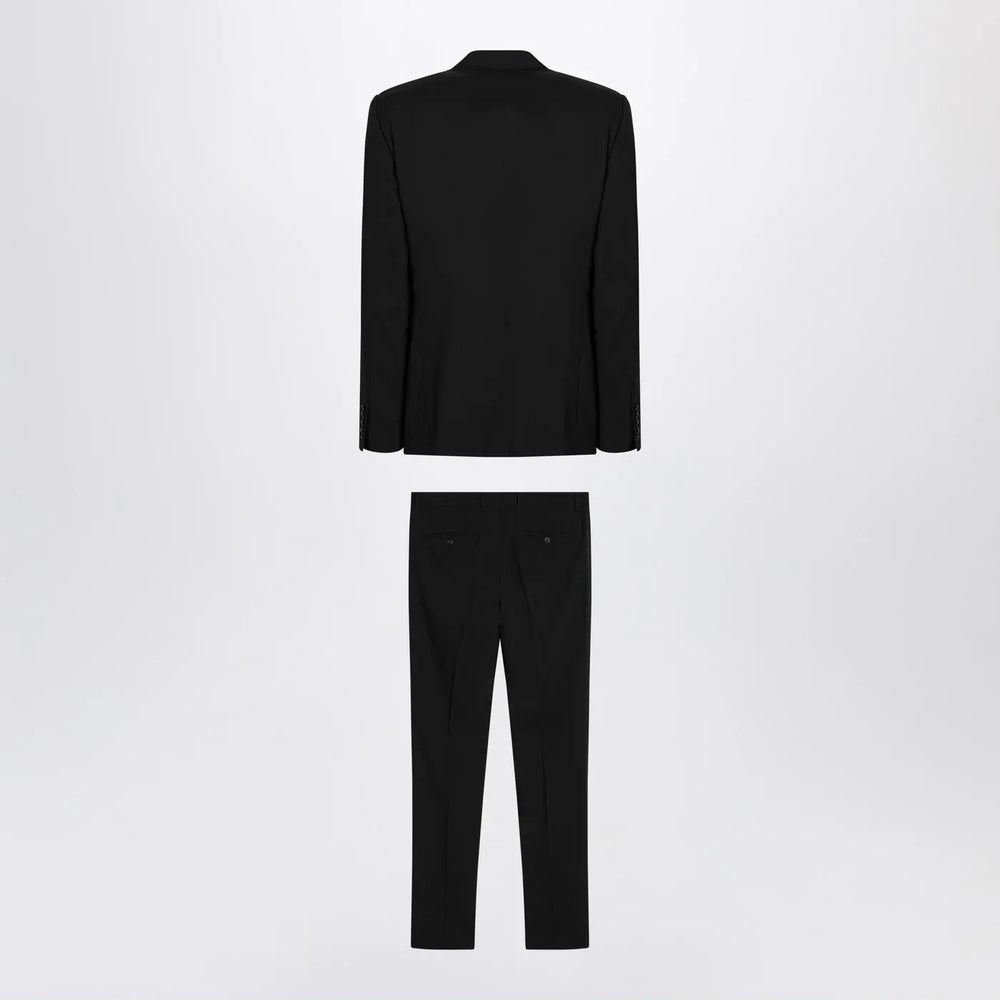 Dolce&Gabbana - Black single-breasted virgin wool suit Brand Apparel & Accessories 50 IT