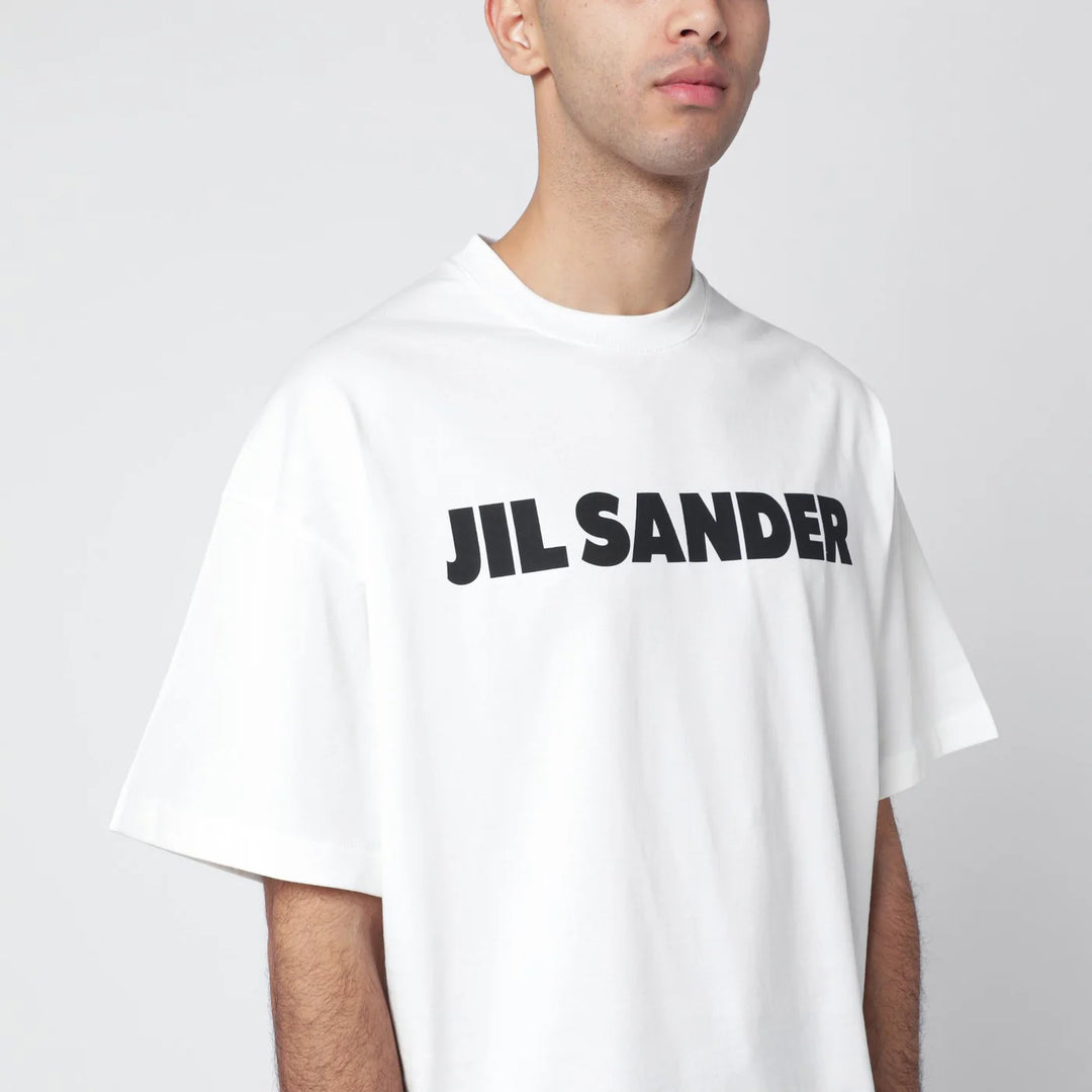 Jil Sander - White boxy T-shirt with logo