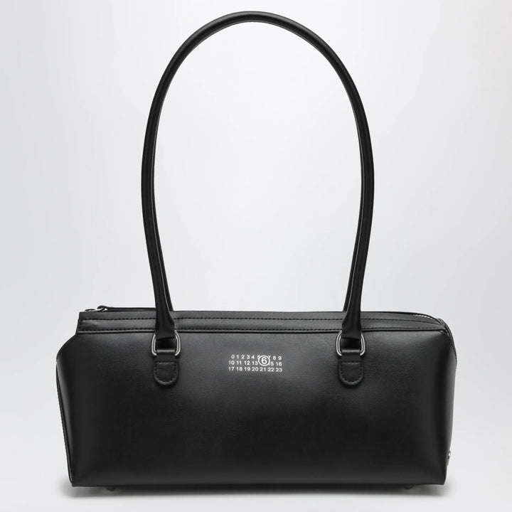 MM6 Maison Margiela - Small black leather Bowling bag