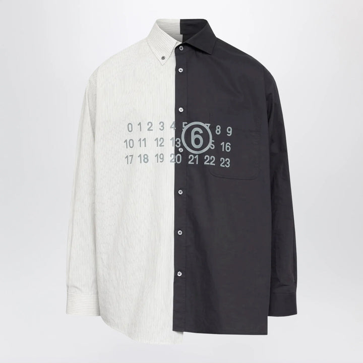 MM6 Maison Margiela - Two-Tone Long-Sleeved Shirt
