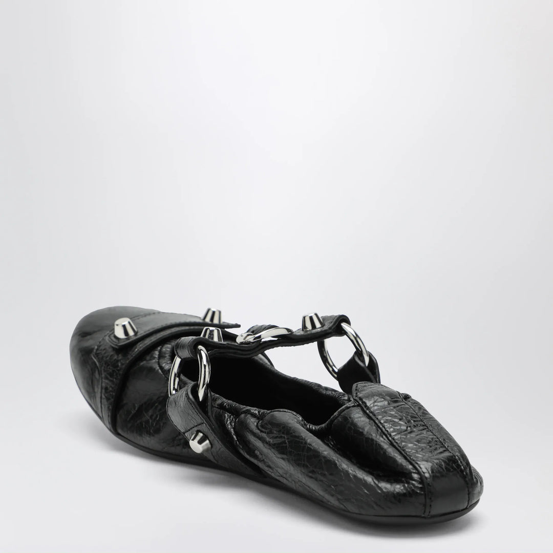 Balenciaga - City black ballet flats in Arena lambskin leather Brand Apparel &amp; Accessories