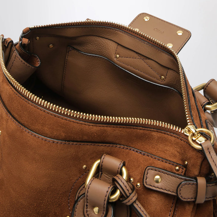 Chloé - Paddington suede calf leather bag in vintage brown Brand Apparel &amp; Accessories TU