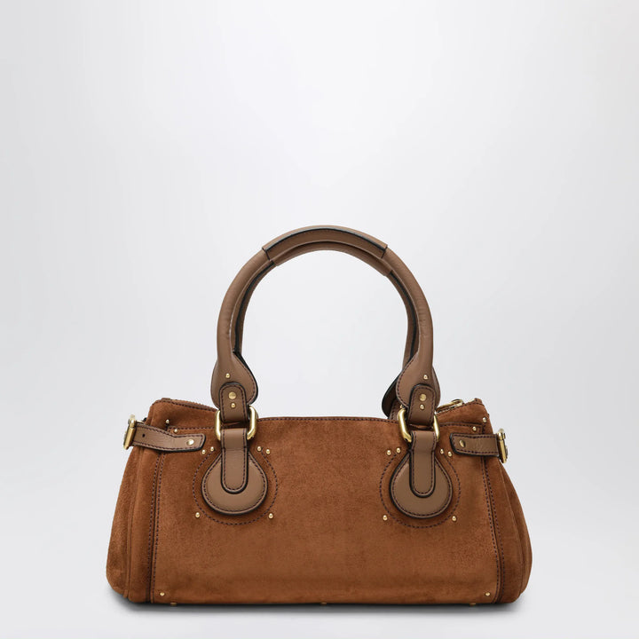 Chloé - Paddington suede calf leather bag in vintage brown Brand Apparel &amp; Accessories TU