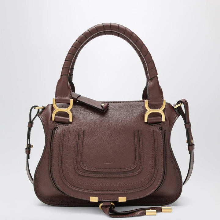 Chloé - Small brown Marcie handbag in leather Brand Apparel &amp; Accessories TU