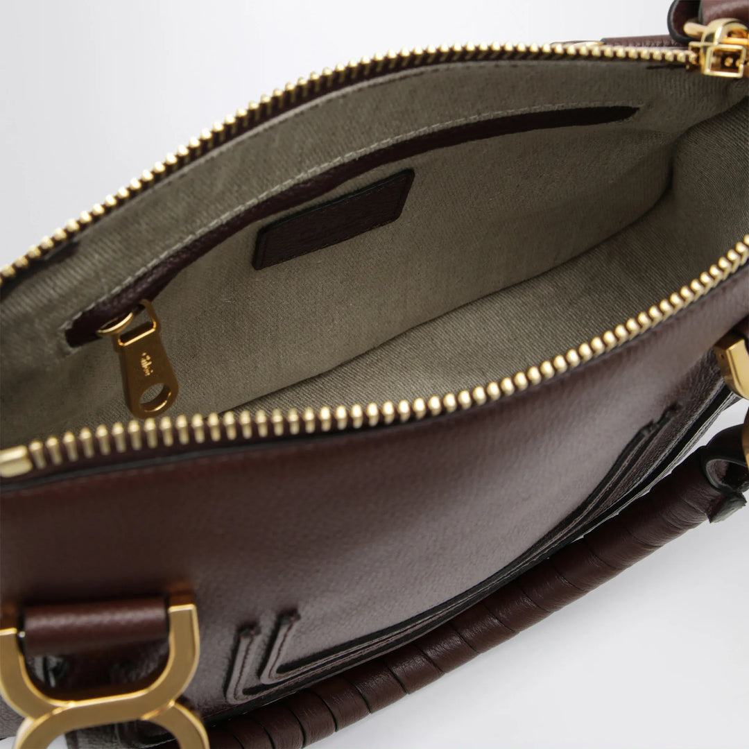 Chloé - Small brown Marcie handbag in leather Brand Apparel &amp; Accessories TU