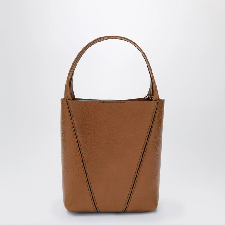Chloé - Small Spin brown leather tote bag Brand Apparel &amp; Accessories