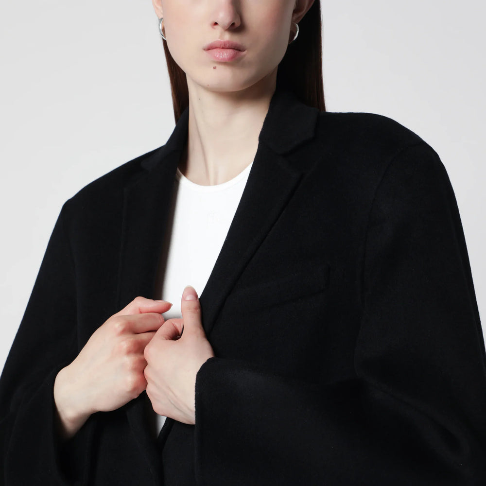 ANINE BING - Quinn oversized wool-cashmere blazer in black Brand Apparel & Accessories > Clothing > Outerwear > Coats & Jackets